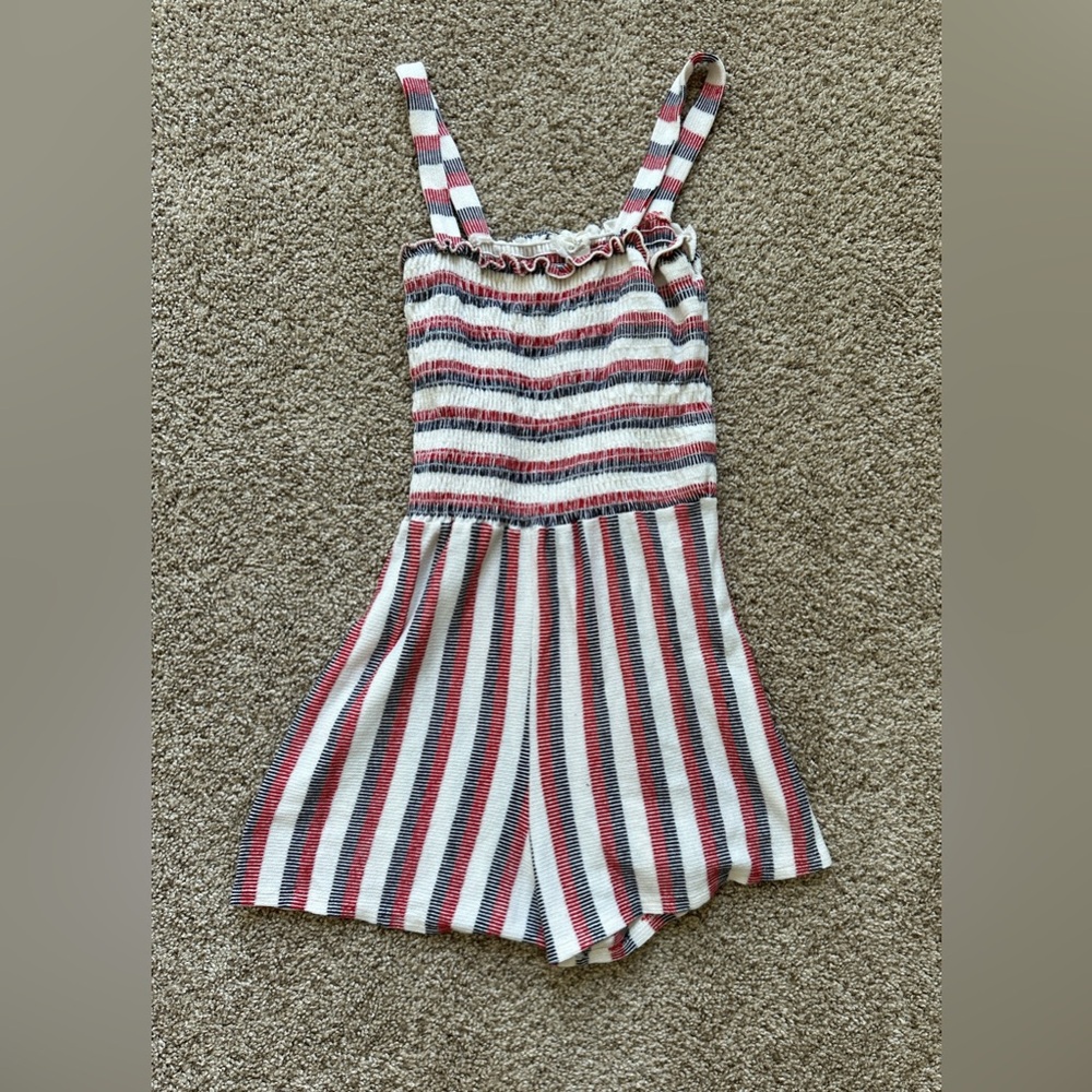 XS red white and blue romper💛